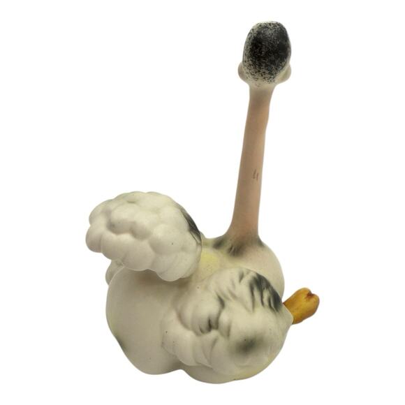 Vintage Joseph Originals Ceramic Ostrich Figurine 5” x 4”. Kitschy - Picture 4 of 11